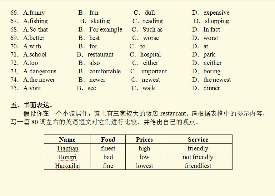 初二上英语第六单元重点知识,初二英语上第四单元教学视频