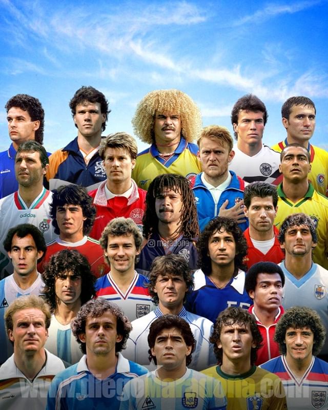 马拉多纳致敬乔丹,马拉多纳经典图片