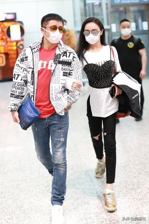 冉莹颖黑色露肩,冉莹颖长款吊带