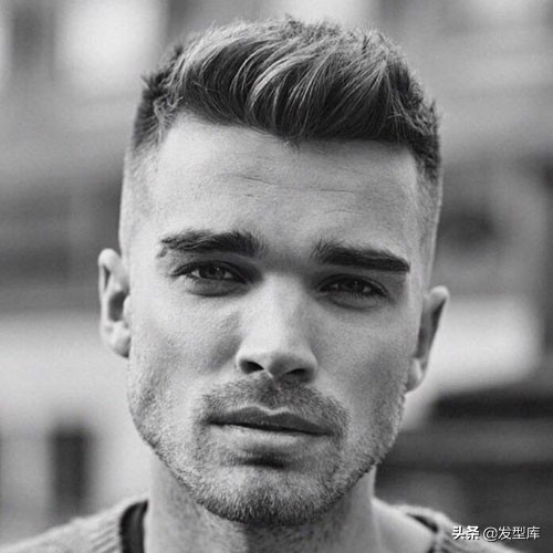 干练清爽的男士短发样式,精简发型男短发