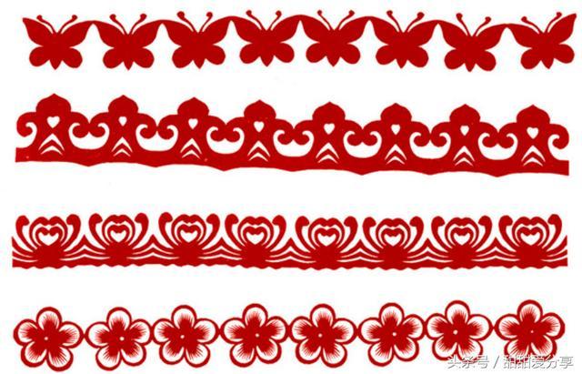 折叠对称剪纸图案大全,折叠剪纸技法