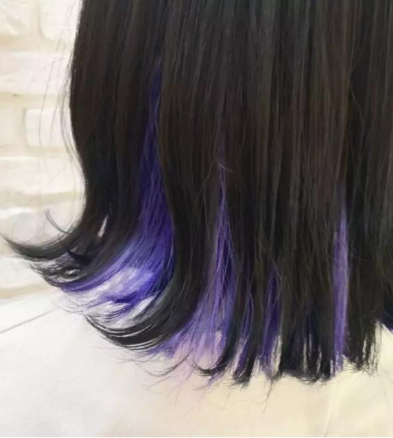 微潮色染发颜色推荐,恶魔紫色