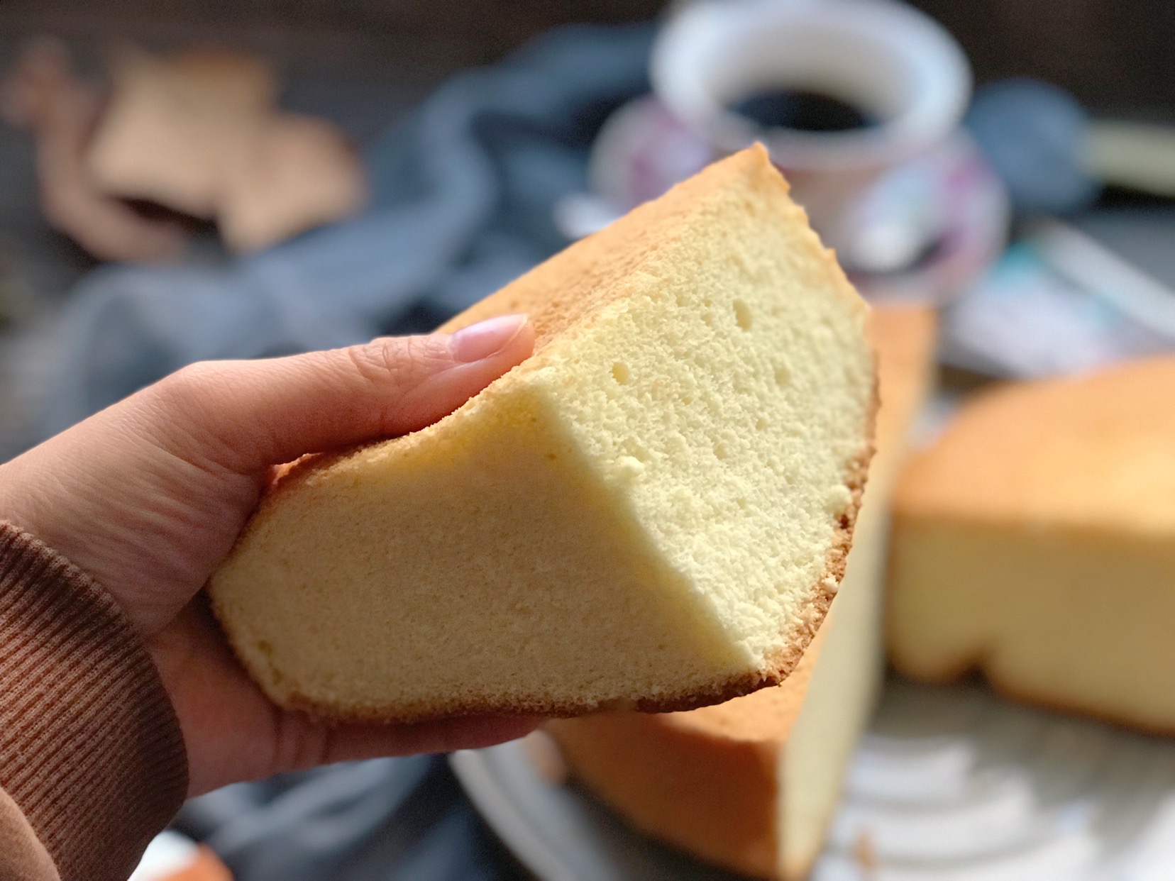 普通面粉在家自制蛋糕胚子教程,8寸生日蛋糕普通面粉制作教程