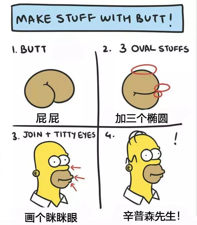 儿童绘画教程6-8岁简笔画,简笔画屁股画法最简单