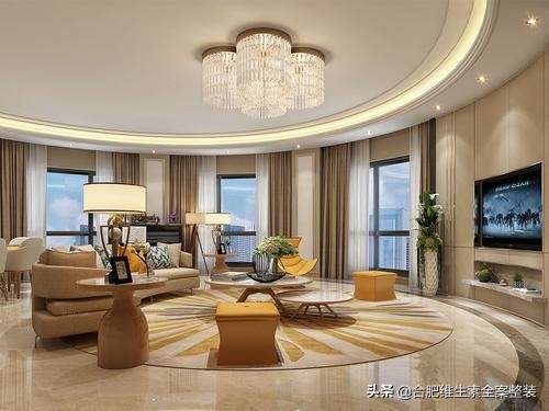 大胆配色轻奢风格,时尚空间配色高级感