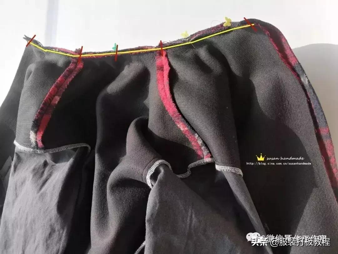 pu拼接呢外套,呢子拼接短款裁剪视频