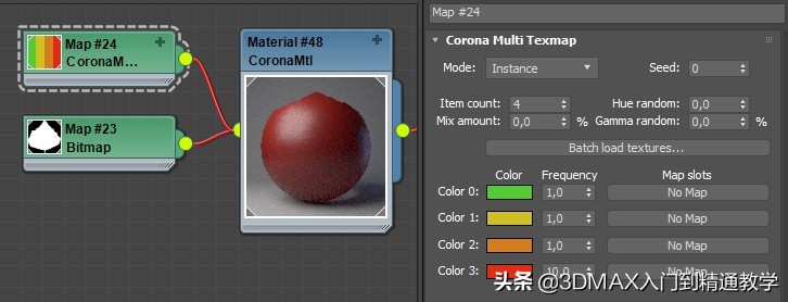 3Dmax，Corona教程，MultiMap随机纹理贴图在实际中的应用