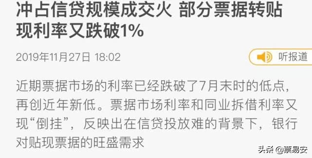 票据会跌破2%吗？银行冲*款贷**要这么拼命吗？