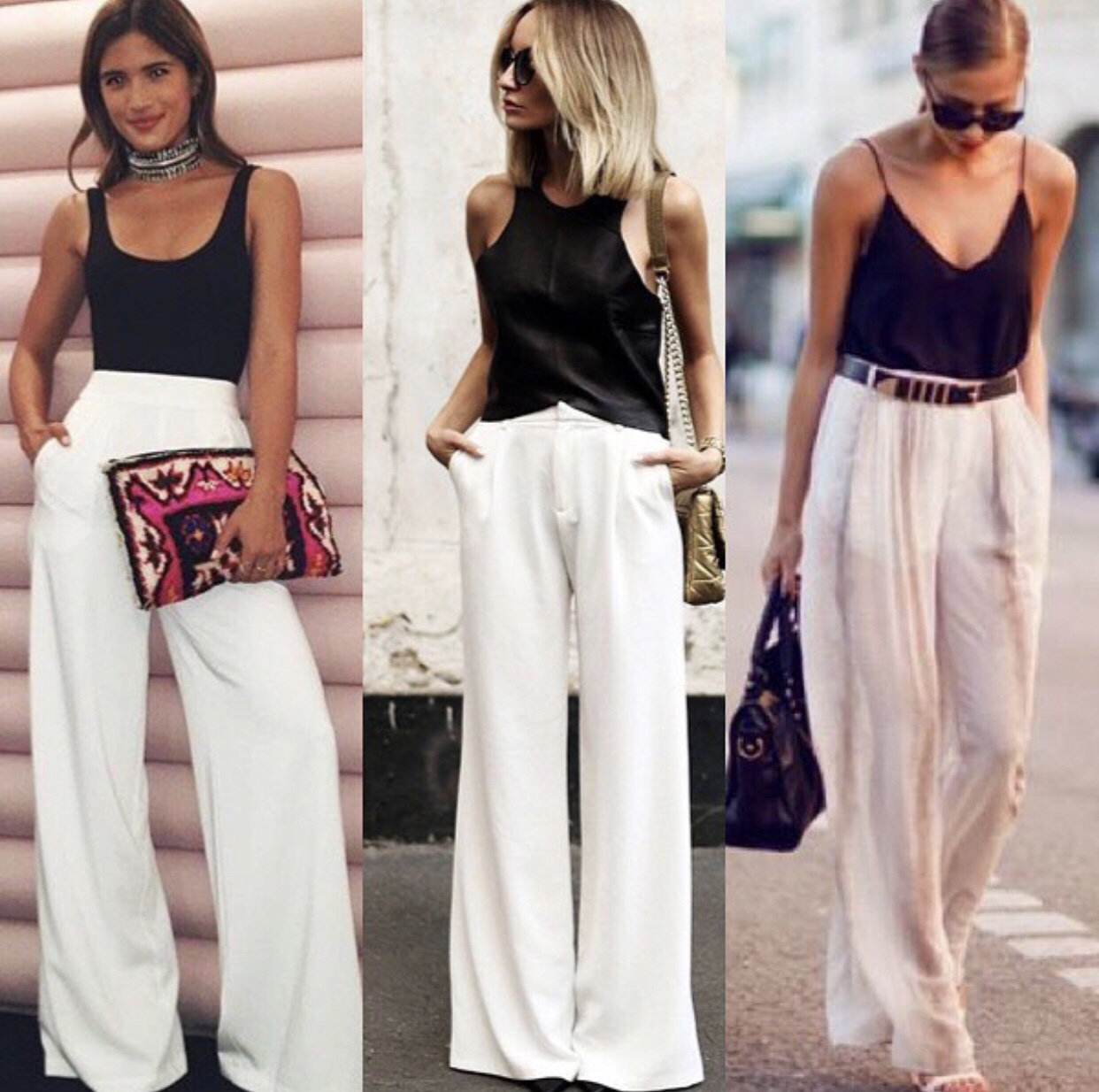 大码欧美阔腿裤高腰垂坠感,直筒垂感宽松阔腿裤搭配外套