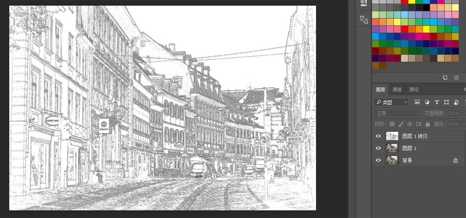 ps如何把图片变成素描涂色,ps滤镜素描半调图案