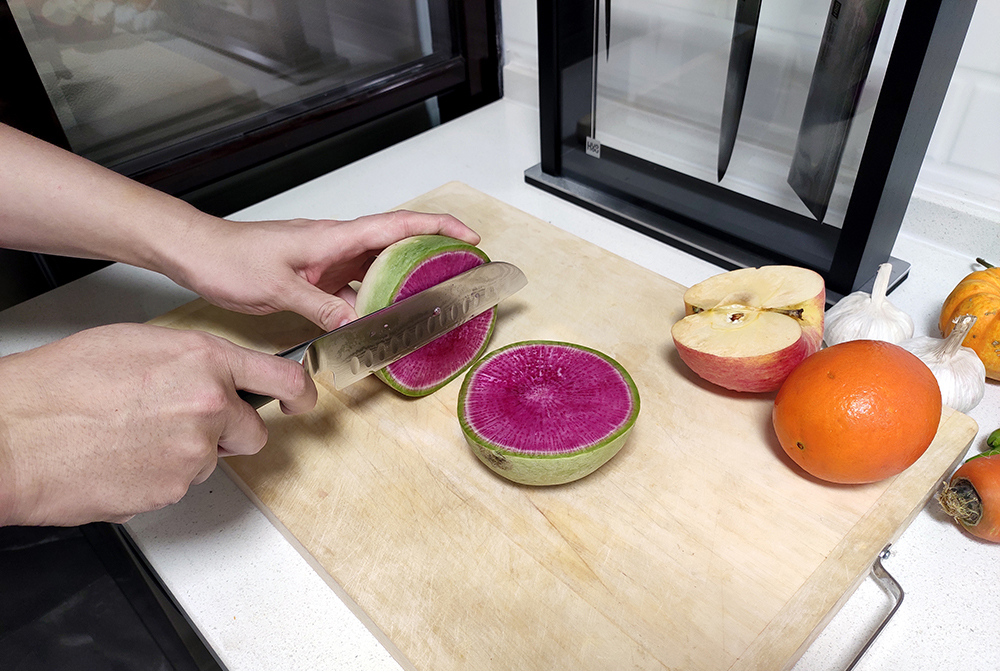 小米火候大马士革刀五件套,小米有品大马士革套刀