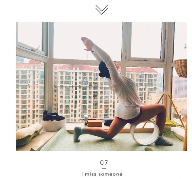 江映蓉健身后的视频,江映蓉在家健身