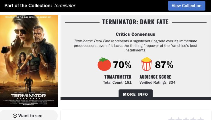 从伟大科幻片时代走来的《终结者6》，最终走向了贫瘠美学