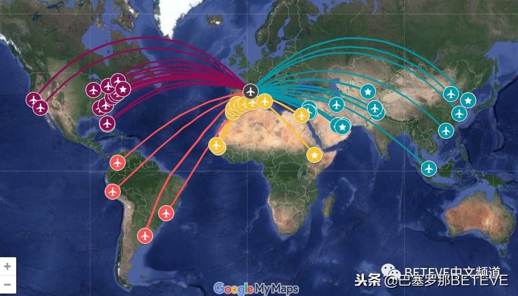 巴塞罗那直飞中国航线,巴塞罗那有直飞国内航班吗