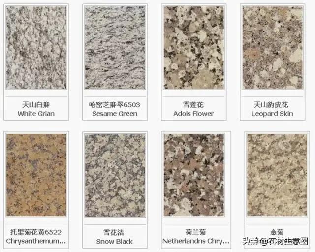 世界石材标准图谱电子书,常用石材品种名称大全图谱