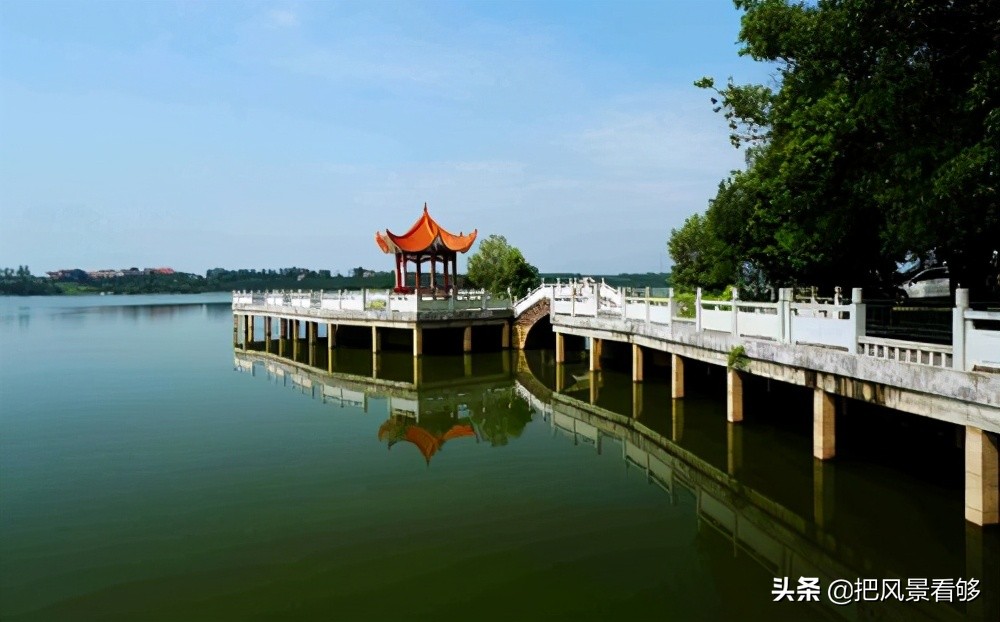 荆州市卷桥水库,湖北卷桥河湿地公园