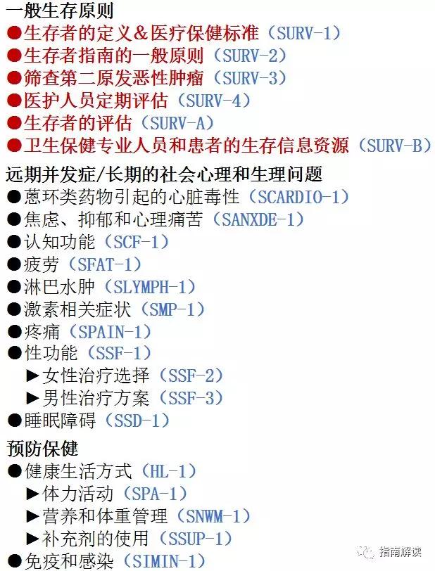 美国癌症协会公布癌症幸存者指南,nccn指南肺癌晚期一线用药