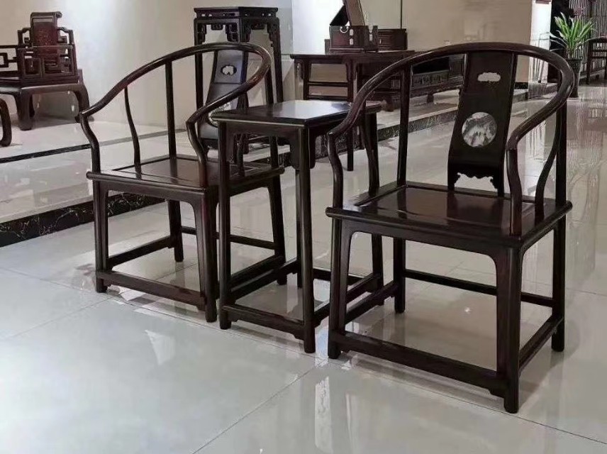 交趾黄檀一套圈椅多少钱,年年红交趾黄檀皇宫圈椅