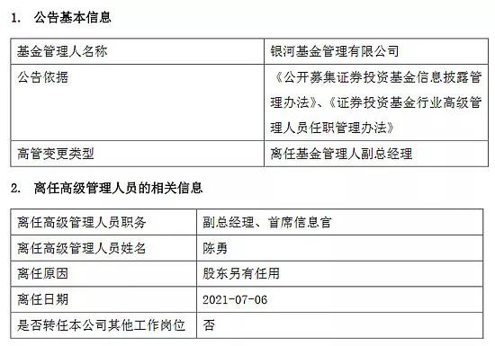 跻身千亿俱乐部的银河基金，董事长遭实名举报、高层变动频繁