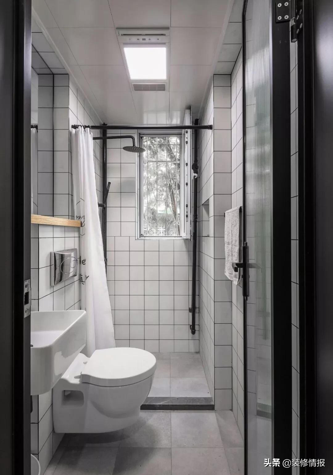 小户型卫生间平面布局最佳效果图,正方小户型卫生间设计布局