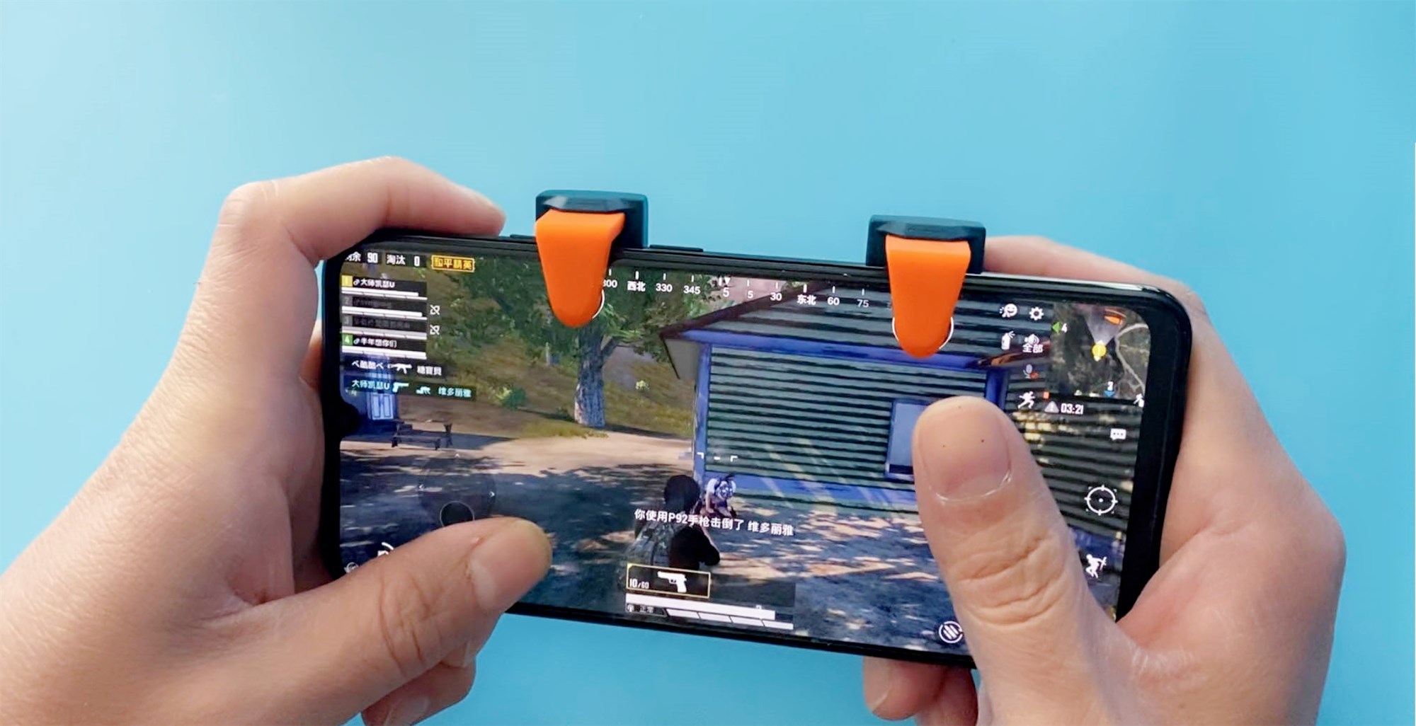 吃鸡按键设置四指教学,开黑吃鸡神器北通j1上手体验