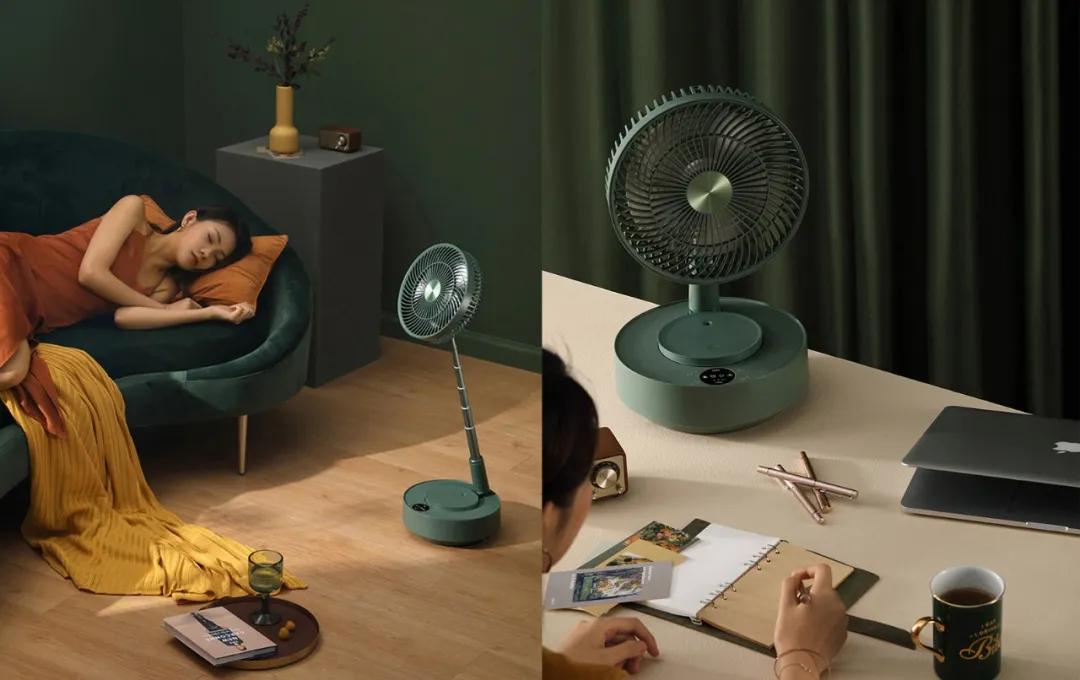 桌面电风扇折叠空气循环扇,无叶风扇塔扇落地扇循环扇