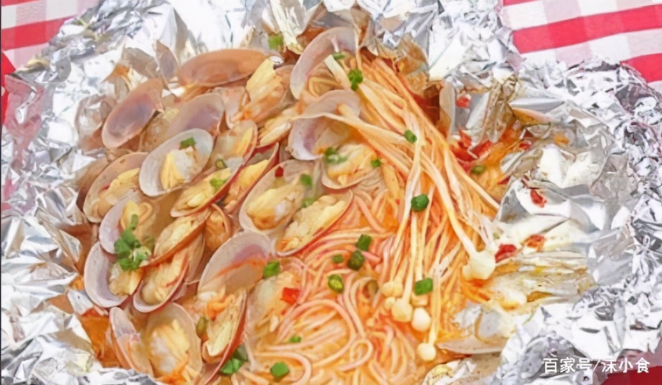 锡纸花甲粉的花甲如何处理,电磁炉锡纸花甲粉制作方法