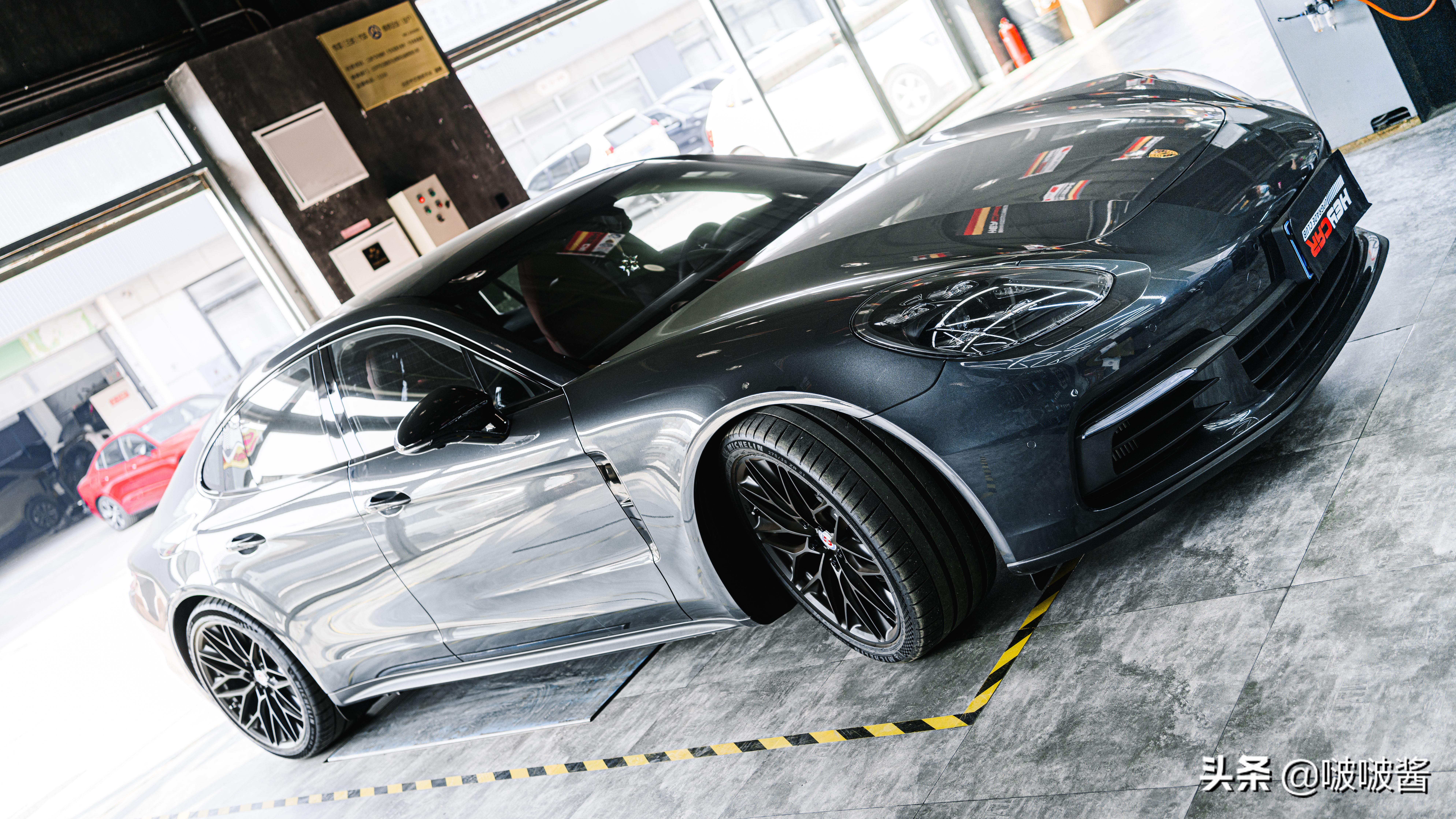 保时捷帕拉梅拉turbos轮毂改装,保时捷帕拉梅拉宽体改装