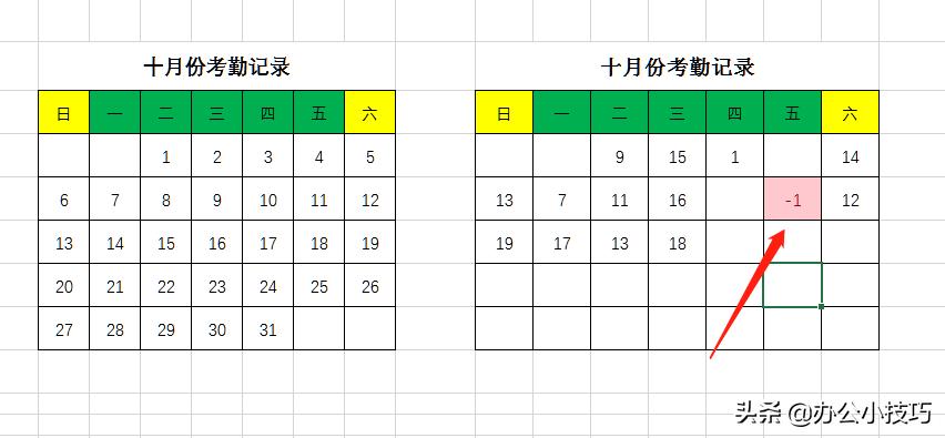 vlookup函数制作动态排班表,vlookup函数的考勤表锁定使用方法