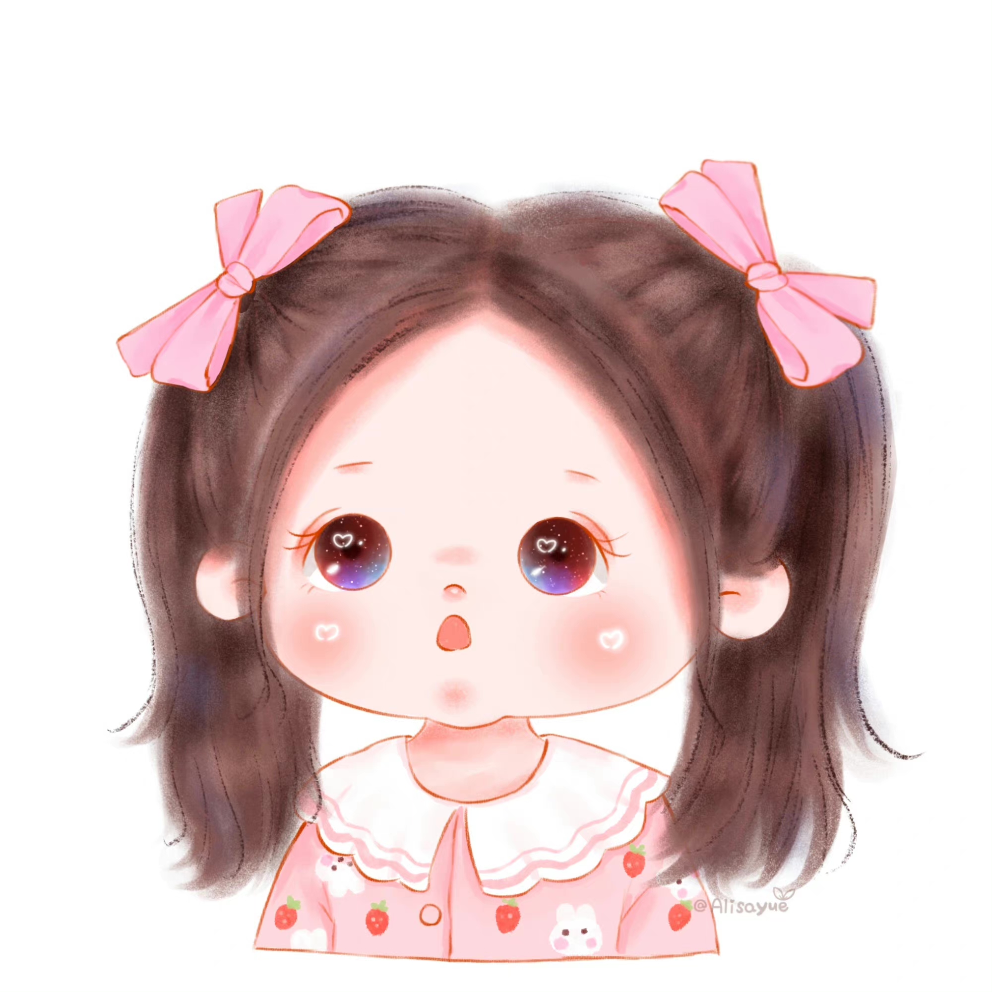 萌娃头像女生可爱萌图卡通,治愈系可爱搞怪萌娃头像