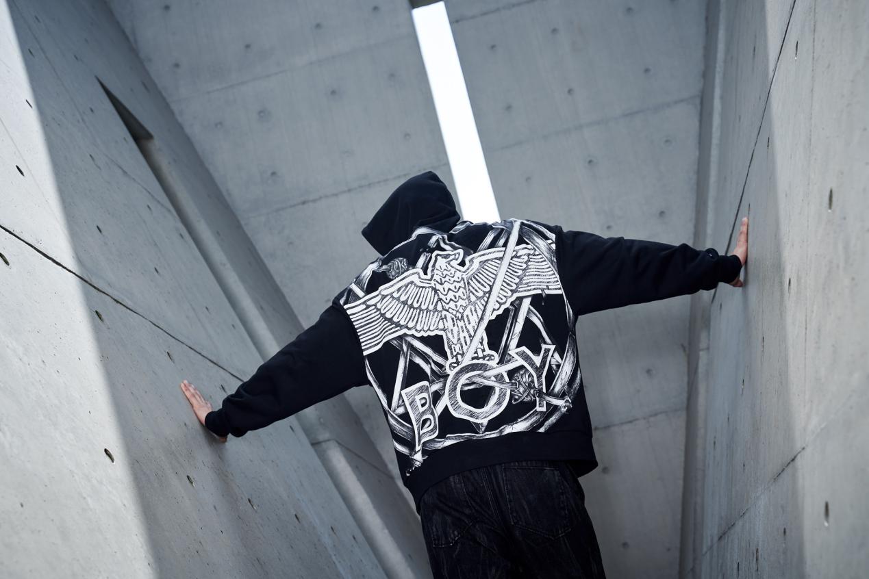 男款青少年潮款卫衣beast,boydnf联名卫衣