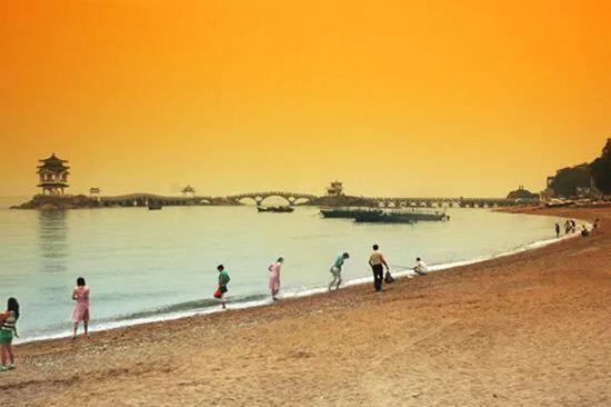 辽宁网红海滩,辽宁海滩全景图