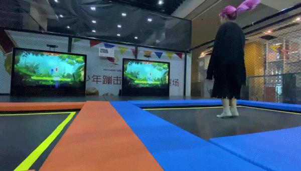 蹦床乐园乐动魔鬼滑梯,室内蹦床滑梯游乐场