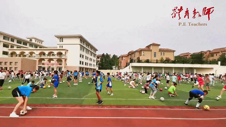 长沙大课间足球操,足球特色课间操表演