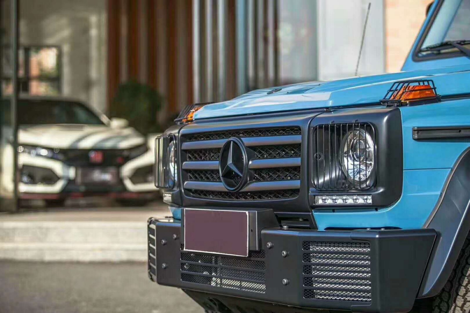 奔驰g350d越野专业版和g300军版,奔驰g350d越野视频