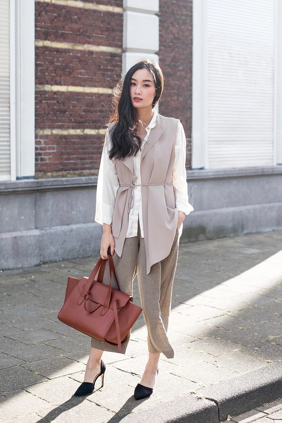 搭配阔腿裤的短外套推荐,搭配阔腿裤穿的短外套