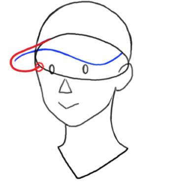 画帽子教程鸭嘴帽,DIY棒球帽怎么画最简单