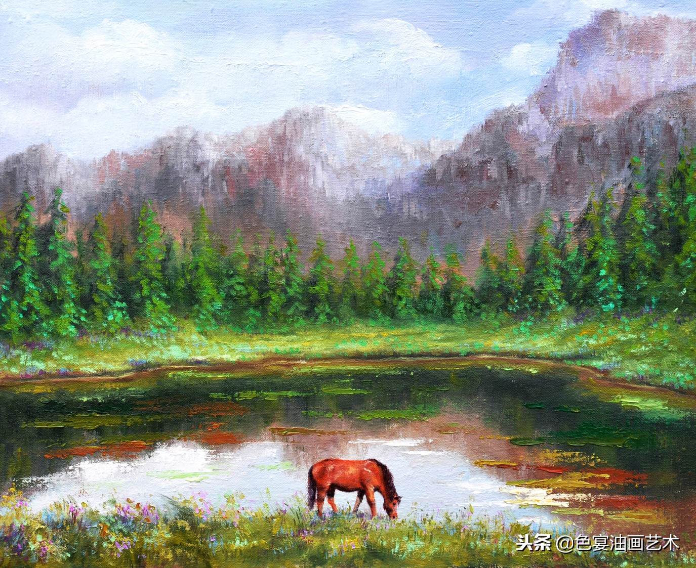 俄罗斯油画大师风景油画教程视频,油画大师油画风景创作教学视频