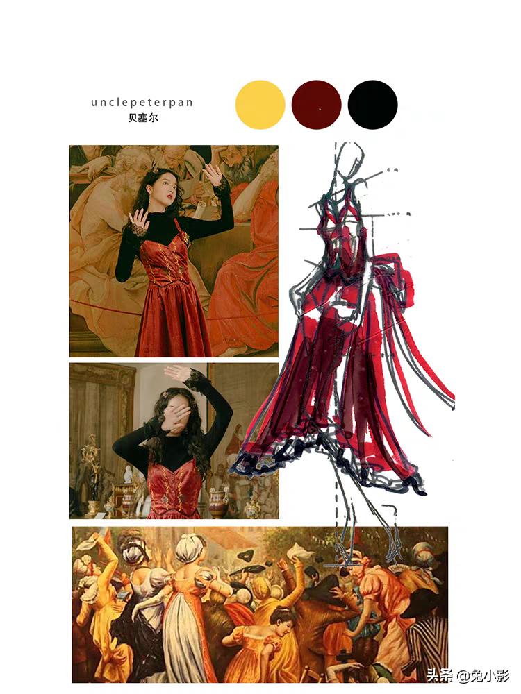 显瘦又有设计感的连衣裙,气质显瘦复古惊艳设计感连衣裙