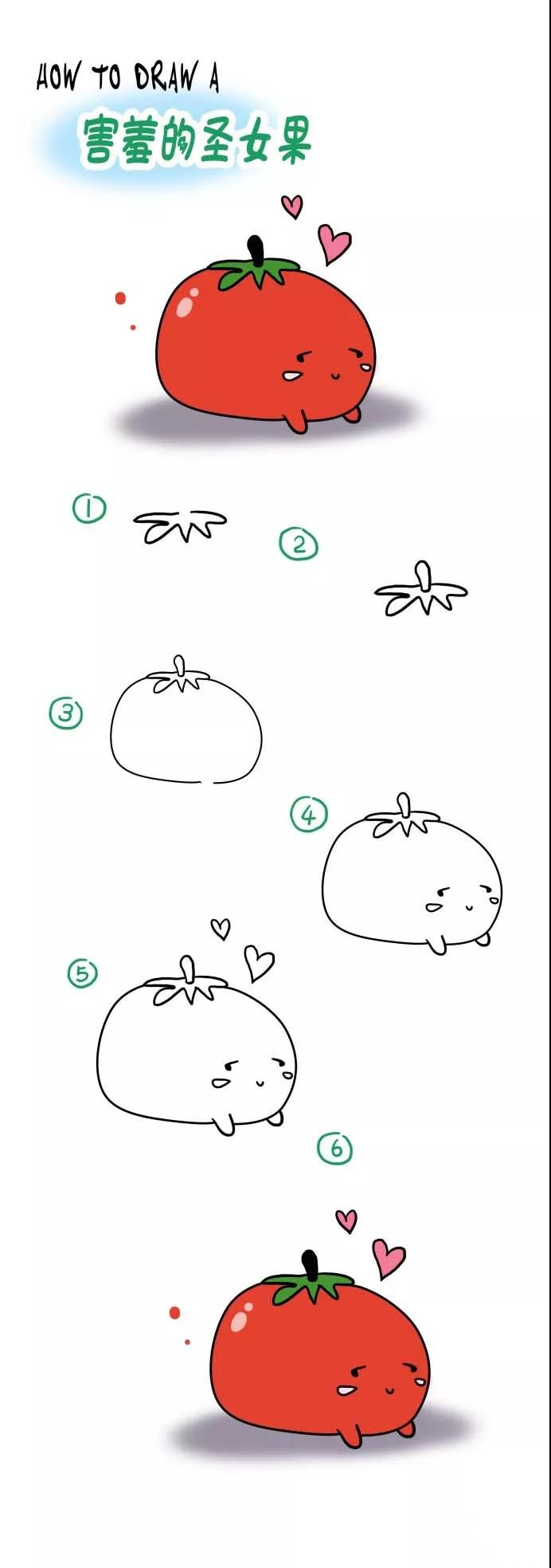 水果简笔画拟人化小学生四年级,秋天成熟的水果有哪些简笔画