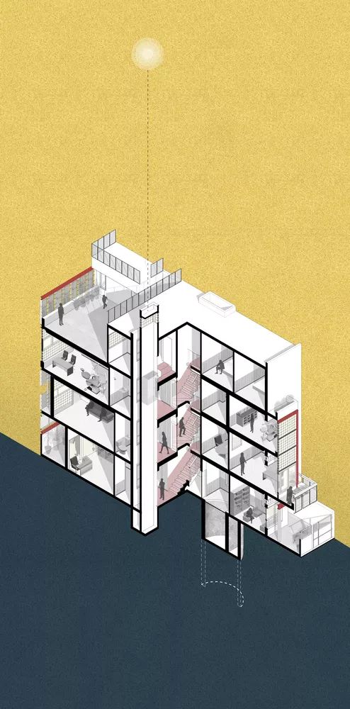 简单房子的轴测图,60平方十大最佳户型图