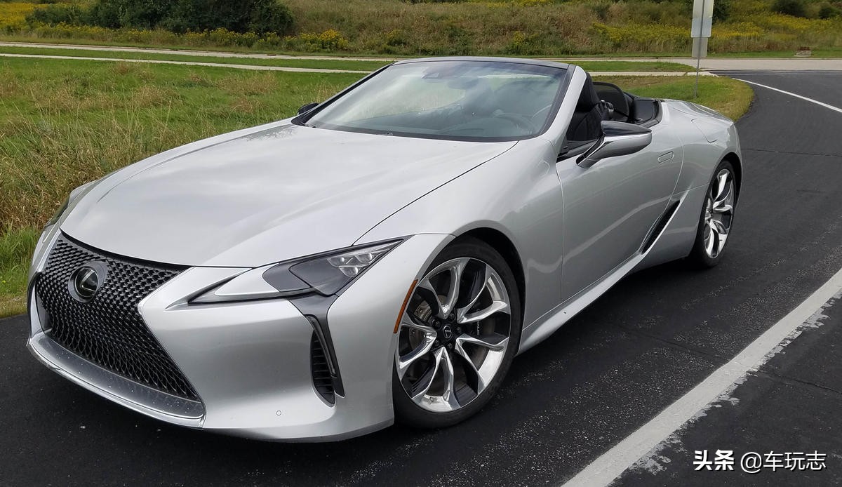 雷克萨斯lc500街拍,23款雷克萨斯lc500双门敞篷黑武士