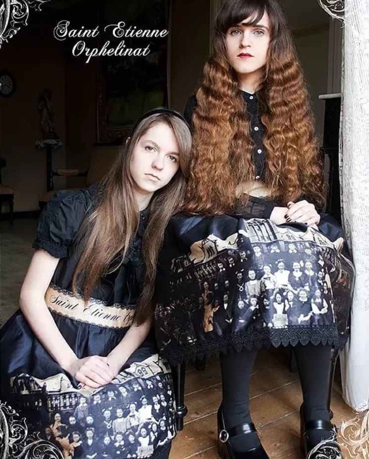 天蓝色洛丽塔洋装,洛丽塔复古洋装