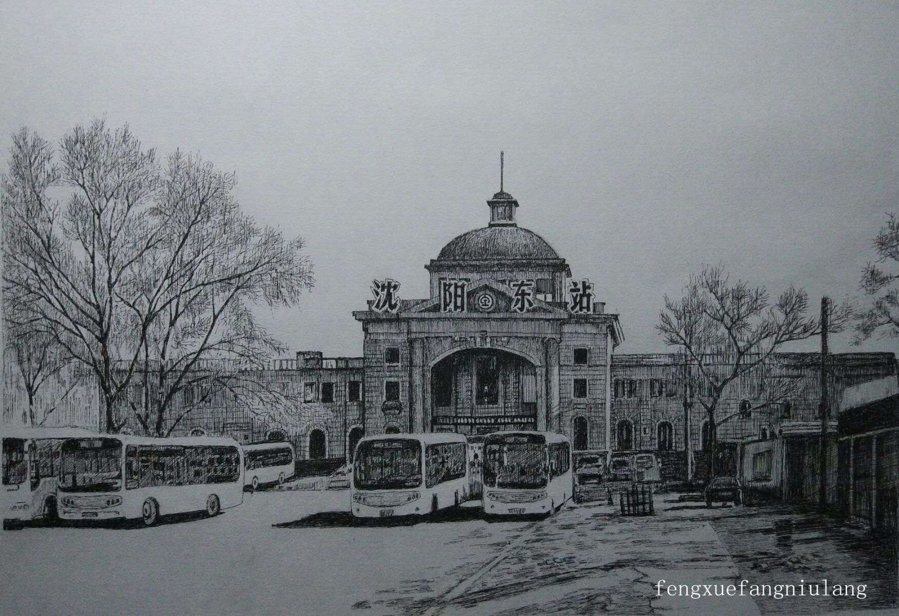 情系山水画作品,情系沈阳