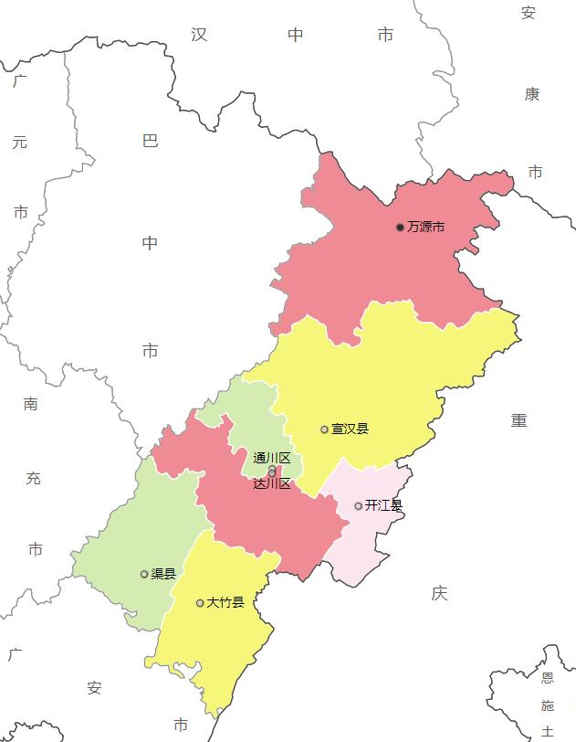四川达州是怎样一个城市,四川达州周边城市地图