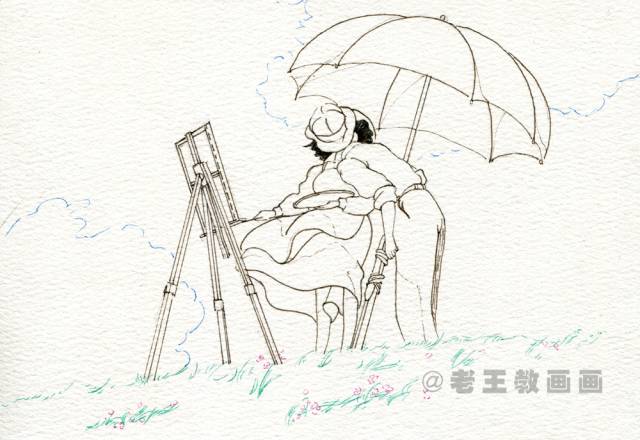 起风了唯有努力生存日语,简单的宫崎骏漫画图