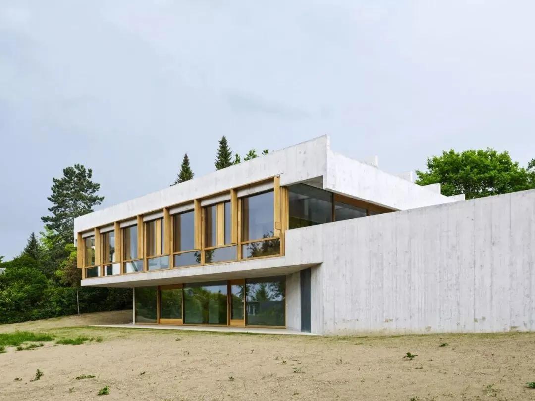 中式极简混凝土别墅设计,清水混凝土极简别墅