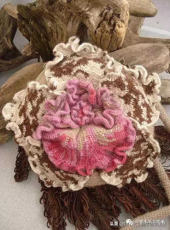 厉害了，极美爱尔兰钩花包包，看了这个才是真服气