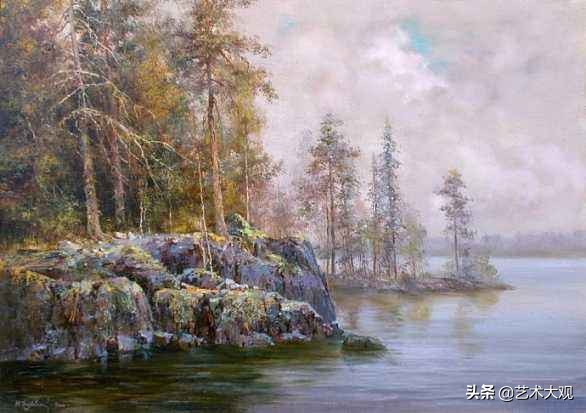 俄罗斯画家风景油画作品选集,尤里奥布霍夫人物画