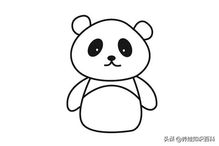 又可爱又简单的熊猫怎么画,熊猫怎么画国画儿童
